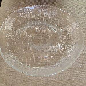 12” Glass Cheese Platter